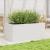 Jardinieră de grădină, alb, 110x60x45,5 cm, lemn masiv de pin GartenMobel Dekor