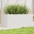 Jardinieră de grădină, alb, 110x60x45,5 cm, lemn masiv de pin GartenMobel Dekor