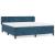 Pat box spring cu saltea, albastru închis, 160x200 cm, catifea GartenMobel Dekor
