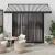 Copertină retractabilă antracit/alb, 3x2,5 m, textil/aluminiu GartenMobel Dekor