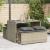 Set mobilier de grădină cu perne, 3 piese,gri deschis,poliratan GartenMobel Dekor