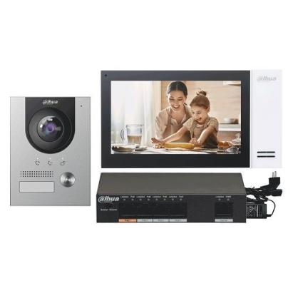 Kit Videointerfon IP pentru 1 familie, 2MP, 7 inch, PoE - Dahua KTP01-S2(F) SafetyGuard Surveillance