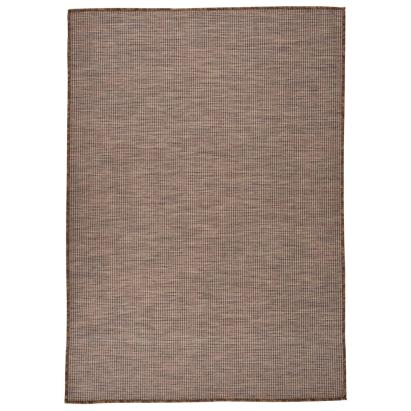 Covor de exterior, maro, 160x230 cm, țesătură plată GartenMobel Dekor