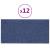 Panouri de perete, 12 buc., albastru, 30x15 cm, textil, 0,54 m² GartenMobel Dekor