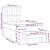 Pat box spring cu saltea, crem, 100x200 cm, textil GartenMobel Dekor