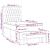 Pat box spring cu saltea, crem, 100x200 cm, textil GartenMobel Dekor