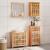 Set mobilier de baie, 4 piese, lemn masiv de nuc GartenMobel Dekor
