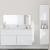 Set mobilier de baie, 3 piese, alb, lemn compozit GartenMobel Dekor