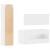 Set mobilier de baie, 3 piese, alb, lemn compozit GartenMobel Dekor