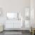 Set mobilier de baie, 3 piese, alb, lemn compozit GartenMobel Dekor