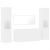 Set mobilier de baie, 4 piese, alb, lemn prelucrat GartenMobel Dekor