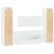 Set mobilier de baie, 4 piese, alb, lemn prelucrat GartenMobel Dekor