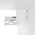 Set mobilier de baie, 4 piese, alb, lemn prelucrat GartenMobel Dekor