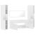 Set mobilier de baie, 4 piese, alb, lemn prelucrat GartenMobel Dekor