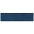 Panouri de perete 12 buc. albastru 60x15 cm catifea 1,08 m² GartenMobel Dekor