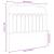 Tăblie de pat metalică, alb, 100 cm GartenMobel Dekor