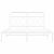 Cadru de pat metalic cu tăblie, alb, 135x190 cm GartenMobel Dekor