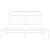 Cadru de pat metalic cu tăblie, alb, 150x200 cm GartenMobel Dekor