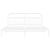 Cadru de pat metalic cu tăblie, alb, 200x200 cm GartenMobel Dekor