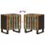 Noptiere, 2 buc., 40x33x46 cm, lemn masiv reciclat GartenMobel Dekor