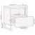 Noptiere, 2 buc., 40x33x46 cm, lemn masiv reciclat GartenMobel Dekor