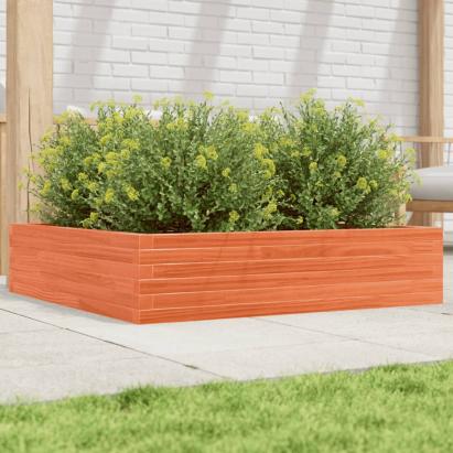 Jardinieră de grădină, maro ceruit, 100x100x23cm lemn masiv pin GartenMobel Dekor