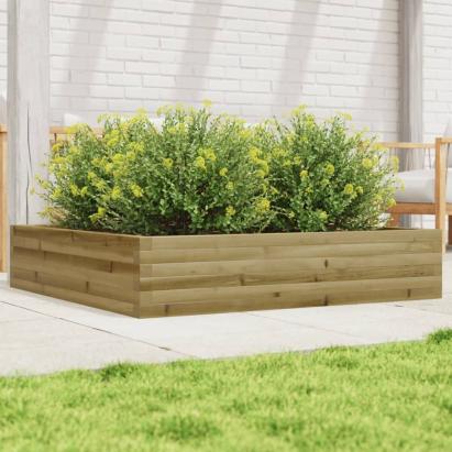 Jardinieră de grădină, 110x110x23 cm, lemn de pin impregnat GartenMobel Dekor