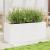 Jardinieră de grădină, alb, 110x40x45,5 cm, lemn masiv de pin GartenMobel Dekor