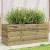 Jardinieră de grădină, 110x40x45,5 cm, lemn de pin impregnat GartenMobel Dekor