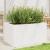 Jardinieră de grădină, alb, 90x60x45,5 cm, lemn masiv de pin GartenMobel Dekor