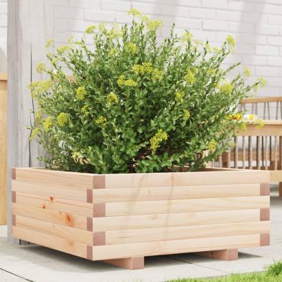 Jardinieră de grădină, 60x60x26,5 cm, lemn masiv de pin GartenMobel Dekor