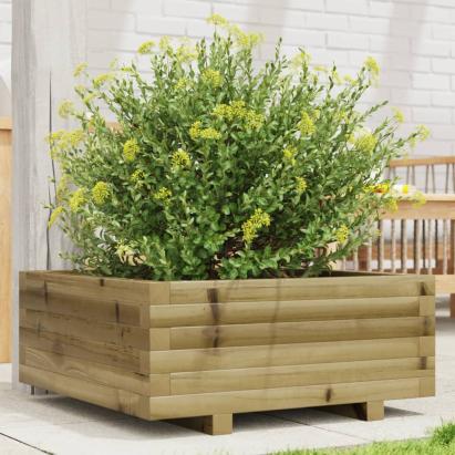 Jardinieră de grădină, 60x60x26,5 cm, lemn de pin impregnat GartenMobel Dekor
