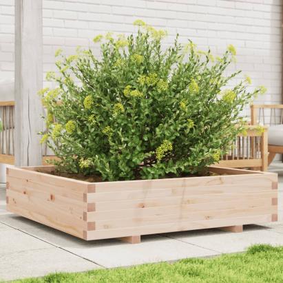 Jardinieră de grădină, 100x100x26,5 cm, lemn masiv de pin GartenMobel Dekor