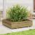 Jardinieră de grădină, 100x100x26,5 cm, lemn de pin impregnat GartenMobel Dekor