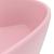 Chiuvetă de lux cu preaplin, roz mat, 36 x 13 cm, ceramică GartenMobel Dekor
