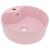 Chiuvetă de lux cu preaplin, roz mat, 36 x 13 cm, ceramică GartenMobel Dekor