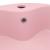 Chiuvetă de lux cu preaplin, roz mat, 36 x 13 cm, ceramică GartenMobel Dekor