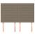 Tăblii de pat, 4 buc, gri taupe, 72x5x78/88 cm, textil GartenMobel Dekor
