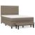 Pat continental cu saltea gri taupe 140x200 cm material textil GartenMobel Dekor