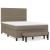 Pat continental cu saltea gri taupe 140x200 cm material textil GartenMobel Dekor
