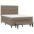 Pat continental cu saltea gri taupe 140x200 cm material textil GartenMobel Dekor