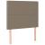 Pat box spring cu saltea, gri taupe, 90x200 cm, textil GartenMobel Dekor