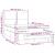 Pat continental cu saltea, albastru, 140x200cm, material textil GartenMobel Dekor