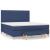 Pat continental cu saltea, albastru, 160x200cm, material textil GartenMobel Dekor