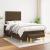 Pat box spring cu saltea, maro închis, 120x200 cm, textil GartenMobel Dekor