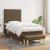 Pat box spring cu saltea, maro închis, 80x200 cm, textil GartenMobel Dekor