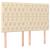 Pat continental cu saltea, crem, 140x200 cm, material textil GartenMobel Dekor