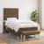 Pat box spring cu saltea, maro închis, 100x200 cm, textil GartenMobel Dekor