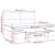 Pat box spring cu saltea, albastru, 200x200 cm, textil GartenMobel Dekor