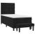 Pat box spring cu saltea, negru, 80x200 cm, catifea GartenMobel Dekor